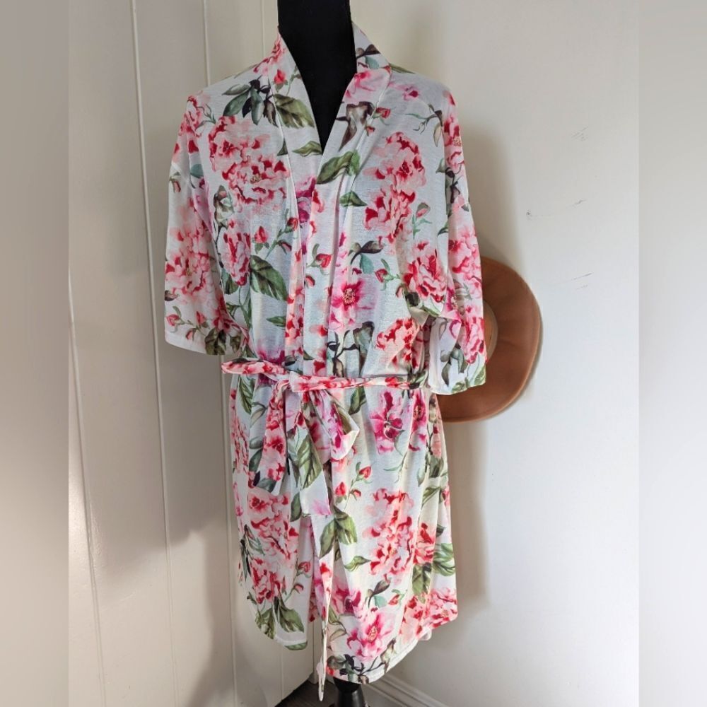 Show Me Your Mumu Floral Coverup Robe Coastal Cowgirl Romantic Beachy Chic